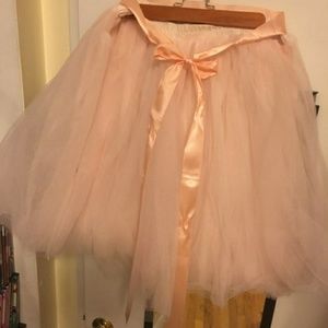 Plus size 20 pink tulle skirt
